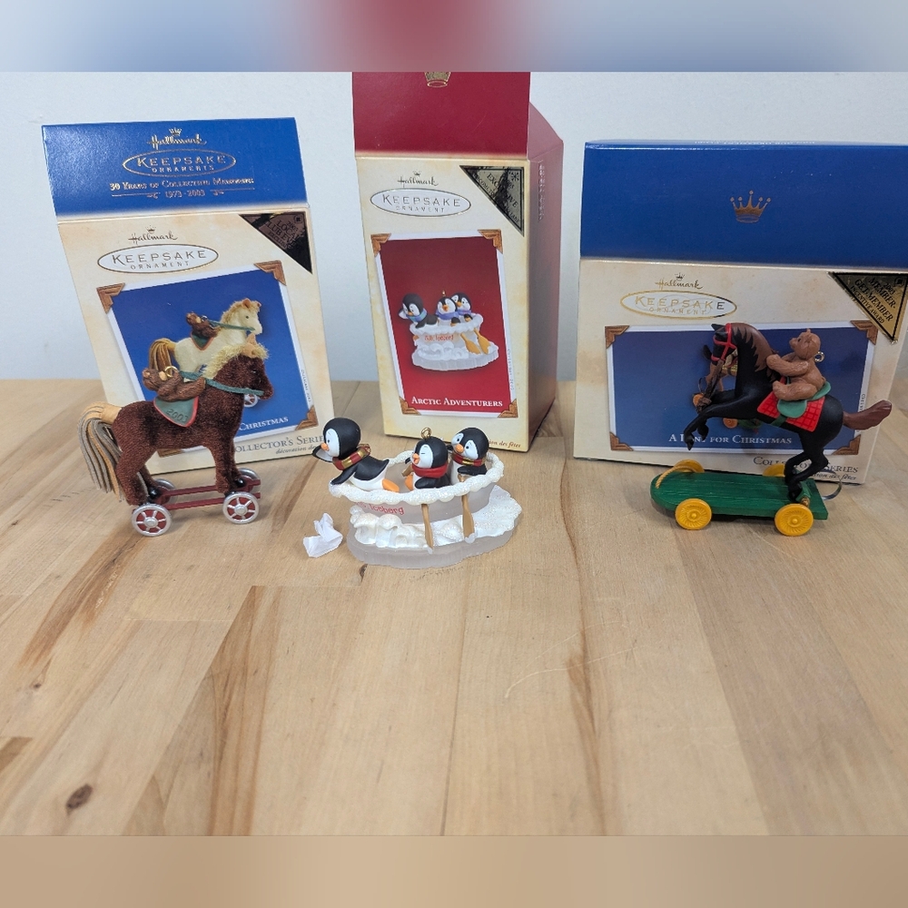 Hallmark KEEPSAKE Ornaments Collectors Members Exclusive Event Editions Set Of 3